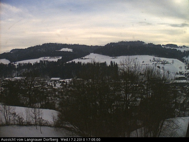 Webcam-Bild: Aussicht vom Dorfberg in Langnau 20100217-170500