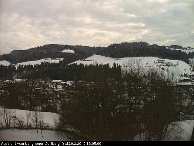 Webcam-Bild: Aussicht vom Dorfberg in Langnau 20100220-160500