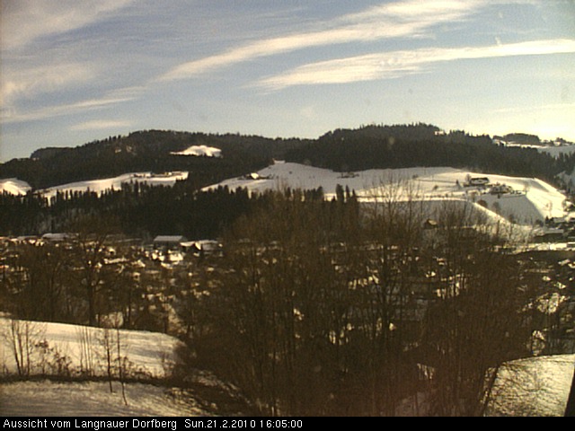 Webcam-Bild: Aussicht vom Dorfberg in Langnau 20100221-160500