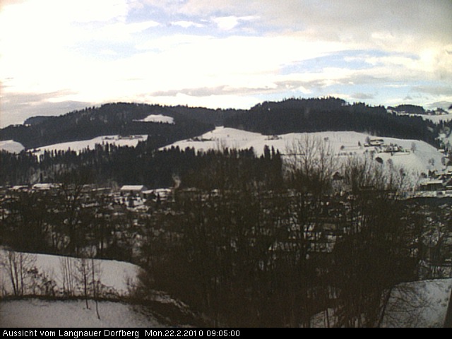 Webcam-Bild: Aussicht vom Dorfberg in Langnau 20100222-090500