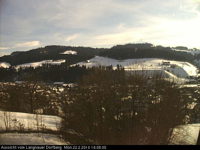 Webcam-Bild: Aussicht vom Dorfberg in Langnau 20100222-160500