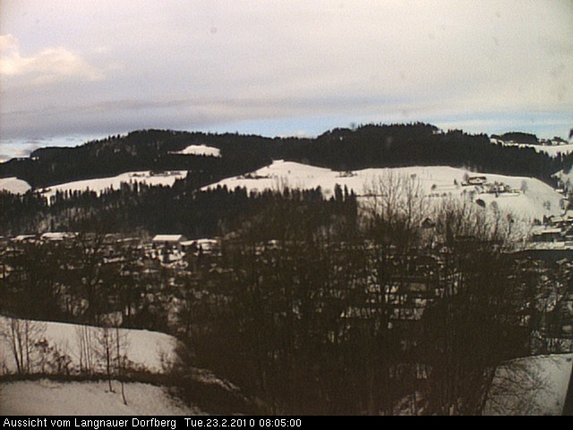 Webcam-Bild: Aussicht vom Dorfberg in Langnau 20100223-080500