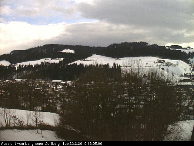 Webcam-Bild: Aussicht vom Dorfberg in Langnau 20100223-160500