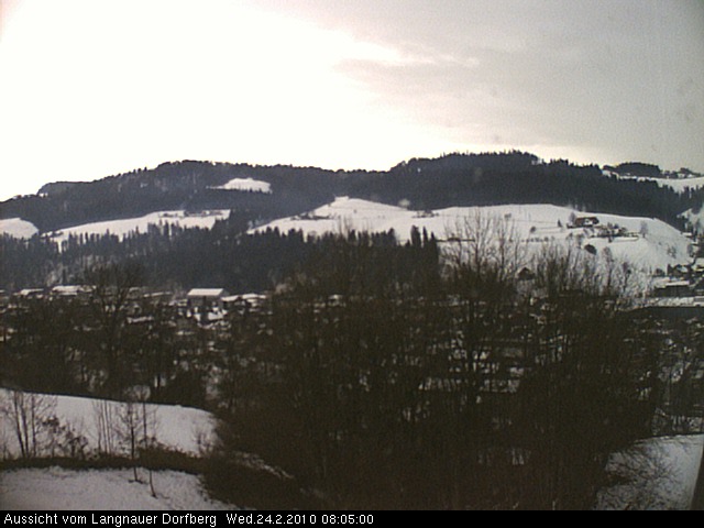 Webcam-Bild: Aussicht vom Dorfberg in Langnau 20100224-080500