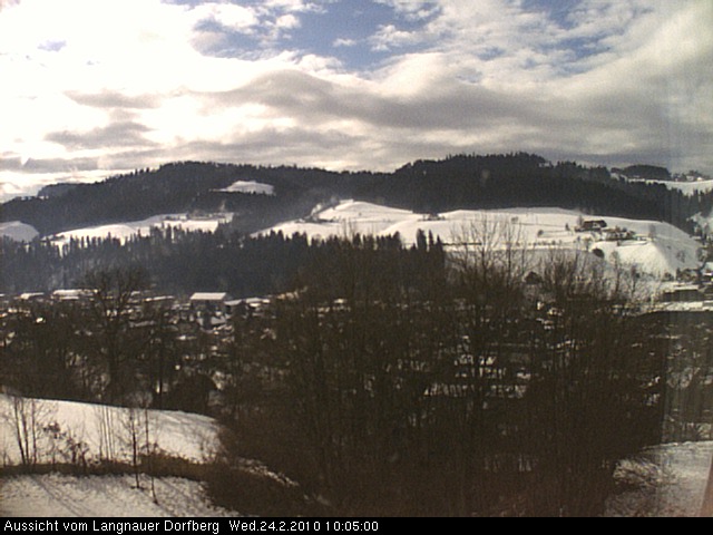Webcam-Bild: Aussicht vom Dorfberg in Langnau 20100224-100500