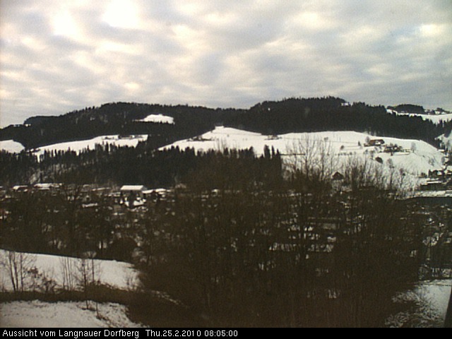 Webcam-Bild: Aussicht vom Dorfberg in Langnau 20100225-080500