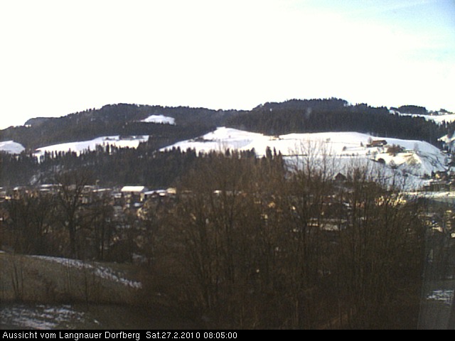 Webcam-Bild: Aussicht vom Dorfberg in Langnau 20100227-080500