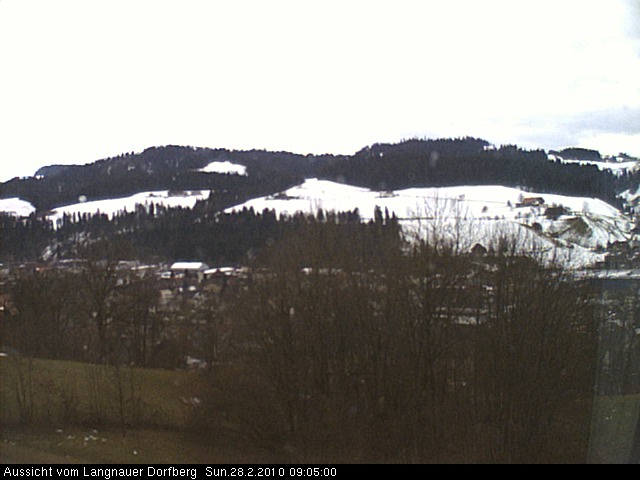 Webcam-Bild: Aussicht vom Dorfberg in Langnau 20100228-090500