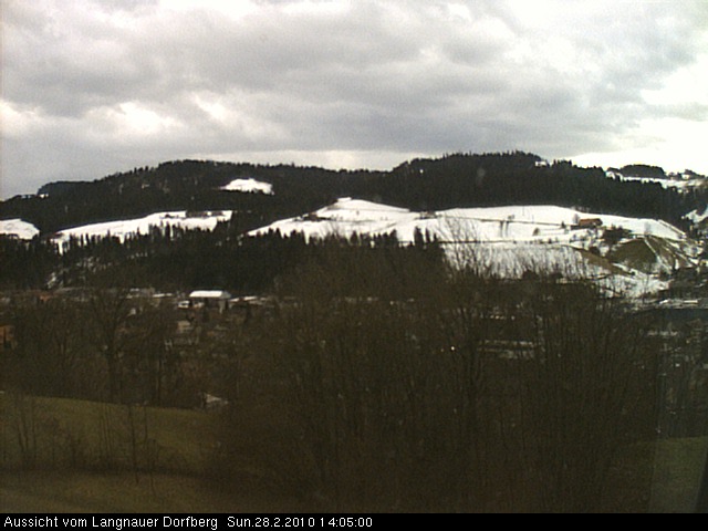 Webcam-Bild: Aussicht vom Dorfberg in Langnau 20100228-140500