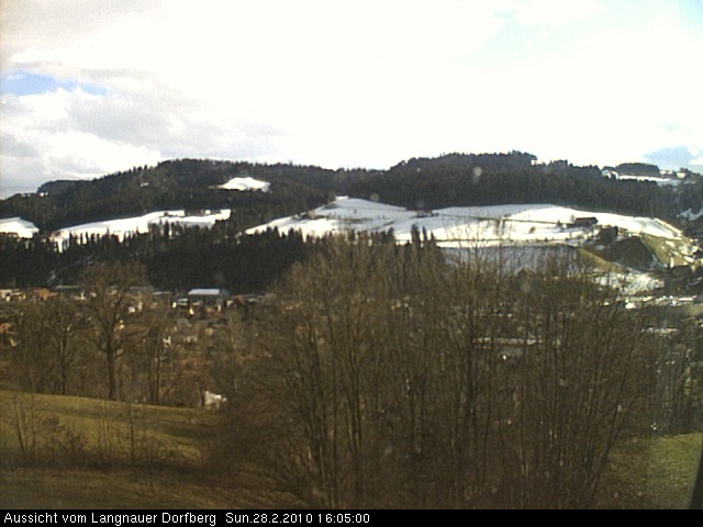 Webcam-Bild: Aussicht vom Dorfberg in Langnau 20100228-160500
