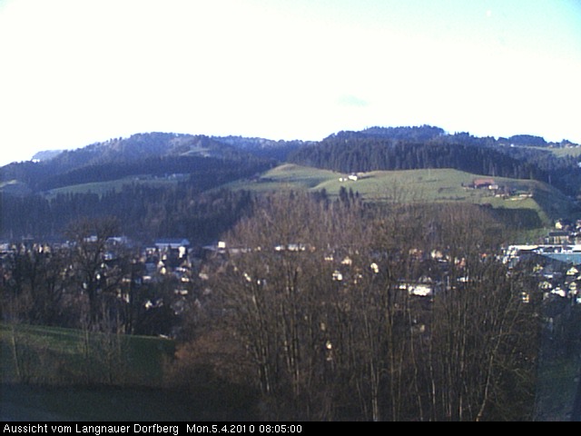 Webcam-Bild: Aussicht vom Dorfberg in Langnau 20100405-080500