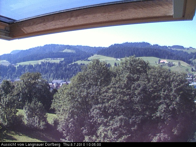 Webcam-Bild: Aussicht vom Dorfberg in Langnau 20100708-100500
