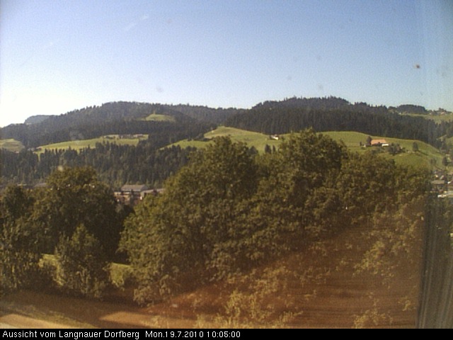 Webcam-Bild: Aussicht vom Dorfberg in Langnau 20100719-100500