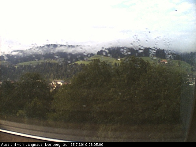 Webcam-Bild: Aussicht vom Dorfberg in Langnau 20100725-080500