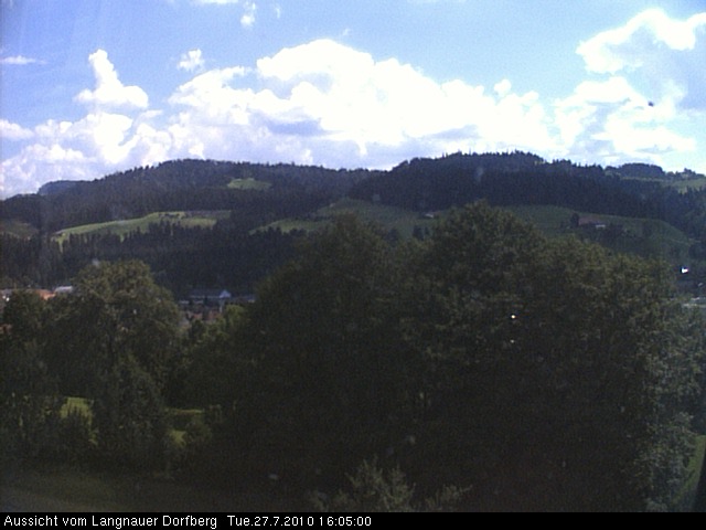 Webcam-Bild: Aussicht vom Dorfberg in Langnau 20100727-160500