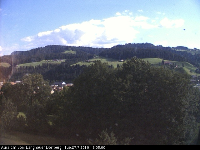Webcam-Bild: Aussicht vom Dorfberg in Langnau 20100727-180500