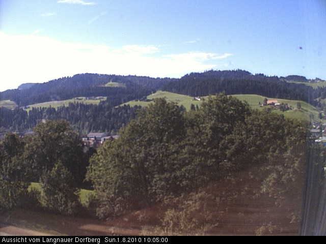 Webcam-Bild: Aussicht vom Dorfberg in Langnau 20100801-100500
