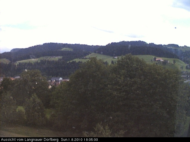 Webcam-Bild: Aussicht vom Dorfberg in Langnau 20100801-180500