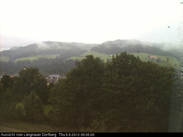 Webcam-Bild: Aussicht vom Dorfberg in Langnau 20100805-080500