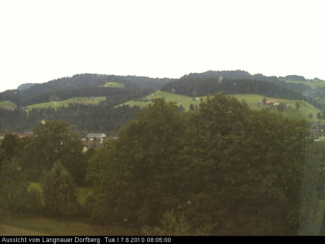 Webcam-Bild: Aussicht vom Dorfberg in Langnau 20100817-080500