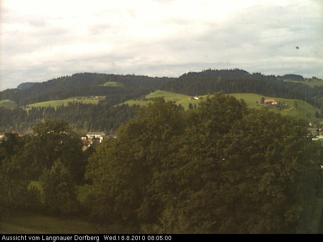 Webcam-Bild: Aussicht vom Dorfberg in Langnau 20100818-080500