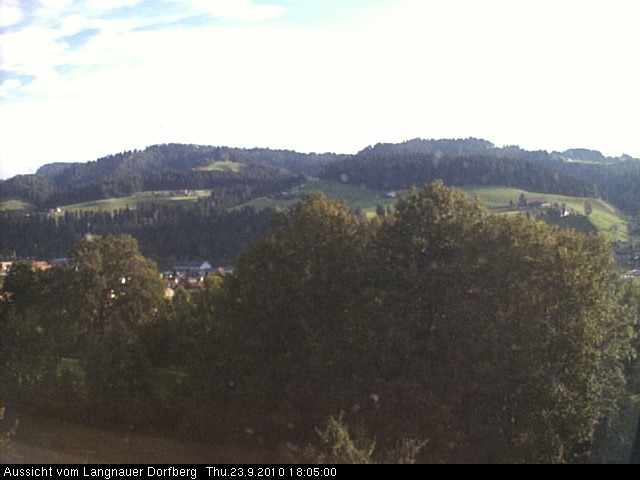 Webcam-Bild: Aussicht vom Dorfberg in Langnau 20100923-180500