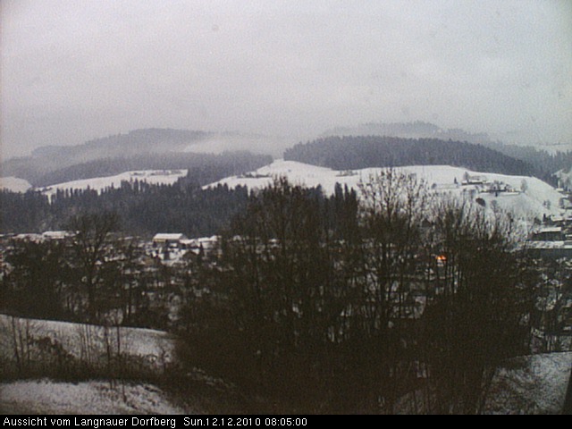 Webcam-Bild: Aussicht vom Dorfberg in Langnau 20101212-080500