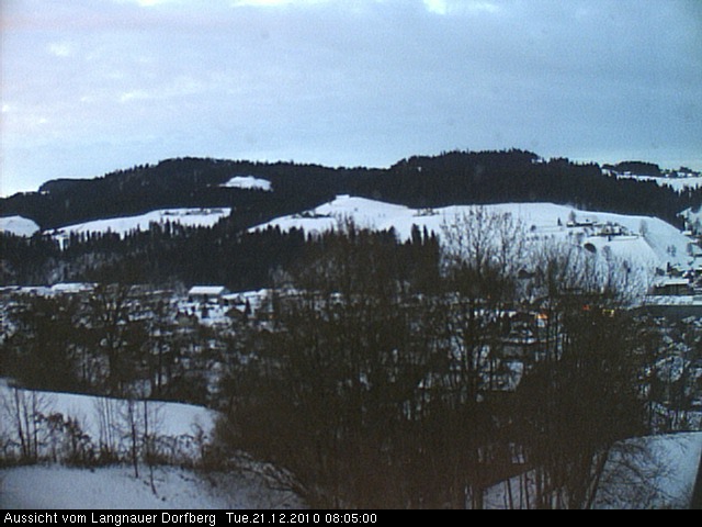 Webcam-Bild: Aussicht vom Dorfberg in Langnau 20101221-080500