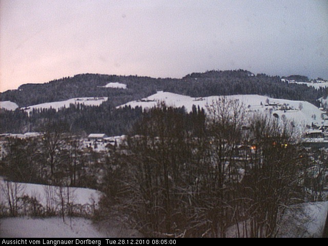 Webcam-Bild: Aussicht vom Dorfberg in Langnau 20101228-080500