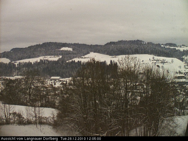 Webcam-Bild: Aussicht vom Dorfberg in Langnau 20101228-120500