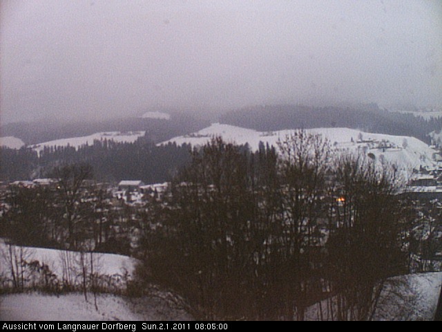 Webcam-Bild: Aussicht vom Dorfberg in Langnau 20110102-080500