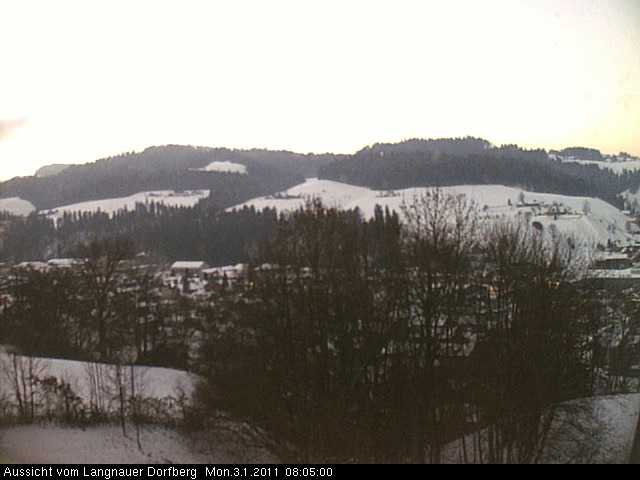 Webcam-Bild: Aussicht vom Dorfberg in Langnau 20110103-080500