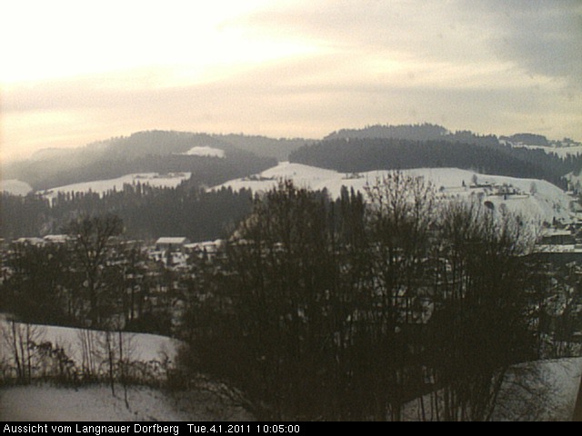Webcam-Bild: Aussicht vom Dorfberg in Langnau 20110104-100500