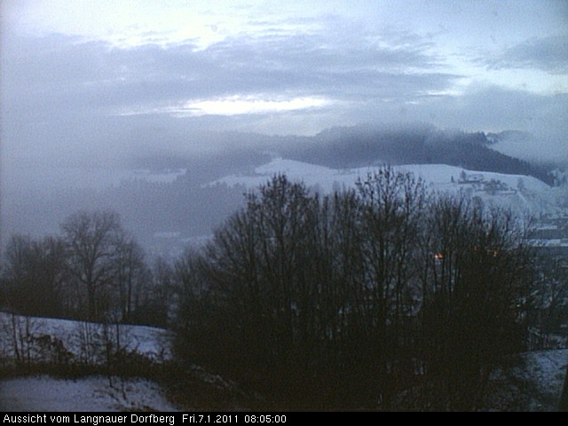 Webcam-Bild: Aussicht vom Dorfberg in Langnau 20110107-080500
