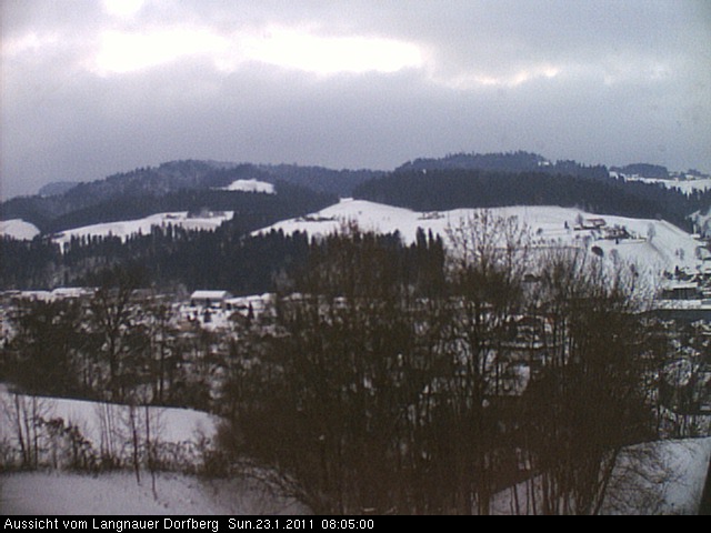 Webcam-Bild: Aussicht vom Dorfberg in Langnau 20110123-080500