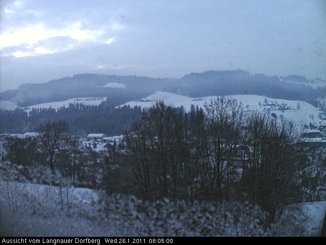 Webcam-Bild: Aussicht vom Dorfberg in Langnau 20110126-080500