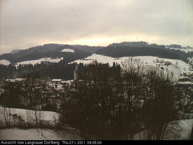 Webcam-Bild: Aussicht vom Dorfberg in Langnau 20110127-090500
