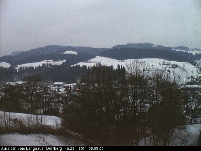 Webcam-Bild: Aussicht vom Dorfberg in Langnau 20110128-080500