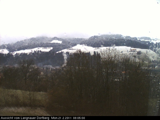 Webcam-Bild: Aussicht vom Dorfberg in Langnau 20110221-080500