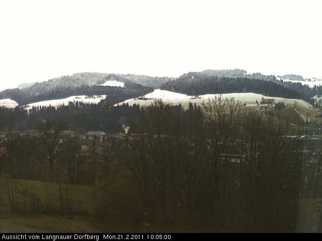 Webcam-Bild: Aussicht vom Dorfberg in Langnau 20110221-100500