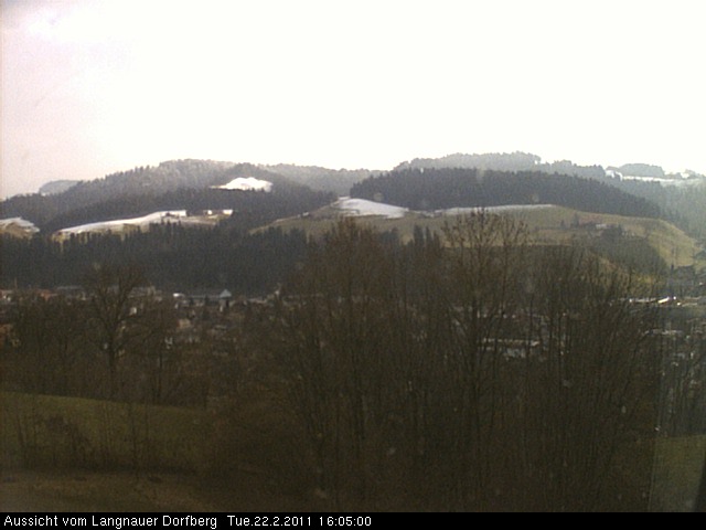 Webcam-Bild: Aussicht vom Dorfberg in Langnau 20110222-160500