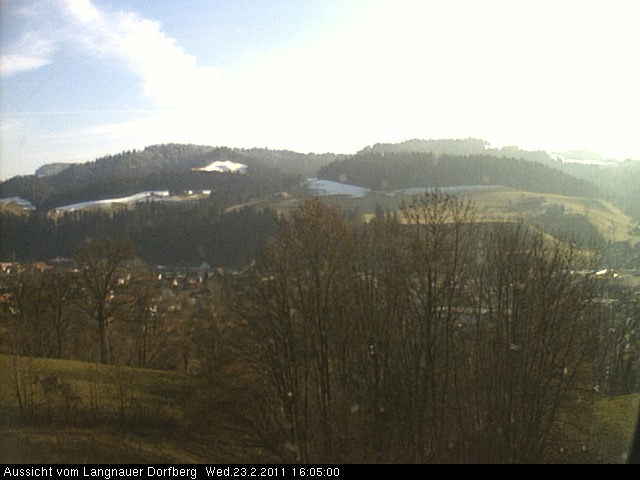 Webcam-Bild: Aussicht vom Dorfberg in Langnau 20110223-160500