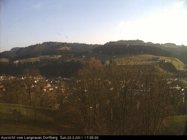 Webcam-Bild: Aussicht vom Dorfberg in Langnau 20110320-170500