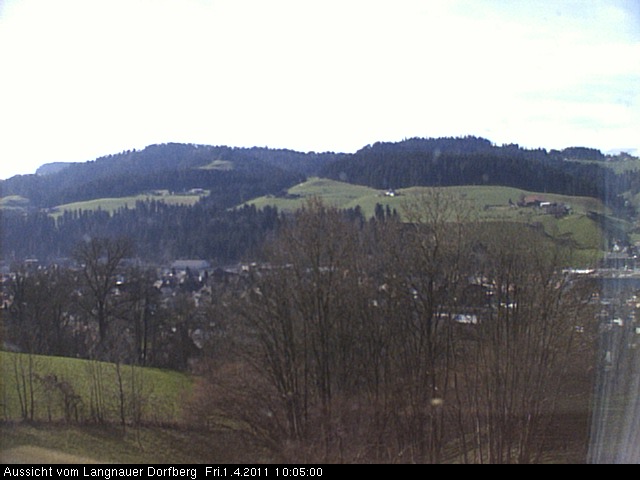 Webcam-Bild: Aussicht vom Dorfberg in Langnau 20110401-100500