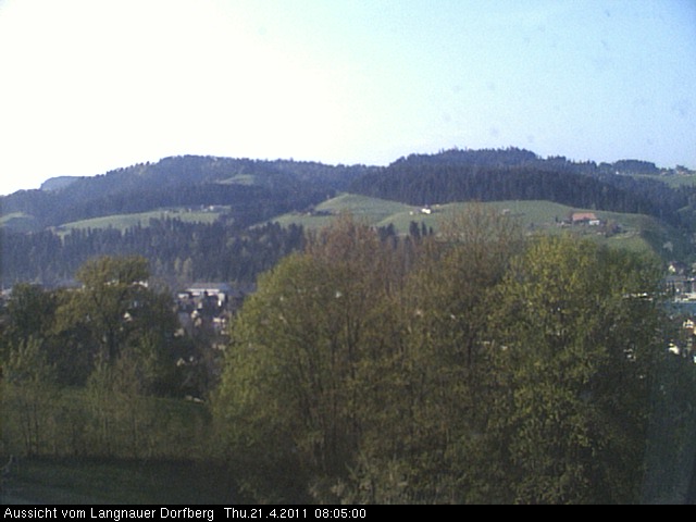 Webcam-Bild: Aussicht vom Dorfberg in Langnau 20110421-080500