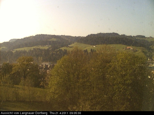 Webcam-Bild: Aussicht vom Dorfberg in Langnau 20110421-090500