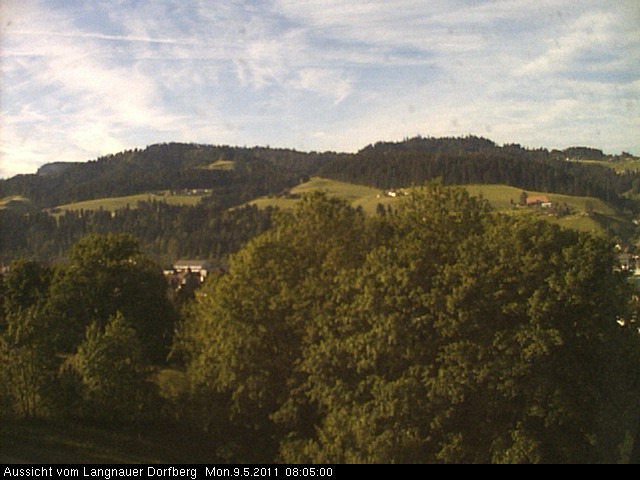 Webcam-Bild: Aussicht vom Dorfberg in Langnau 20110509-080500