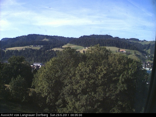 Webcam-Bild: Aussicht vom Dorfberg in Langnau 20110529-080500