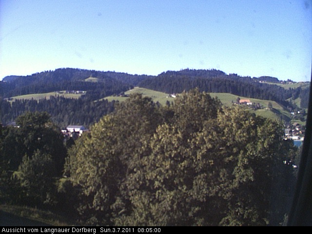 Webcam-Bild: Aussicht vom Dorfberg in Langnau 20110703-080500