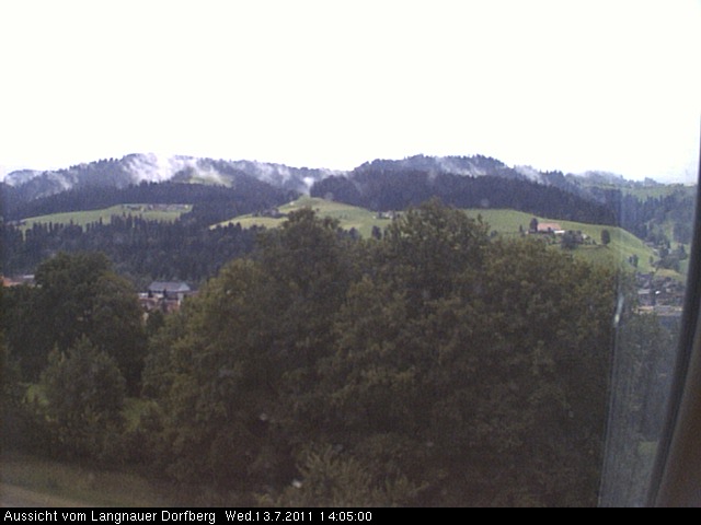 Webcam-Bild: Aussicht vom Dorfberg in Langnau 20110713-140500